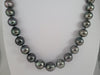 Tahiti Pearl Necklace 10-11 mm Natural Color and High Lustee |  The South Sea Pearl |  The South Sea Pearl