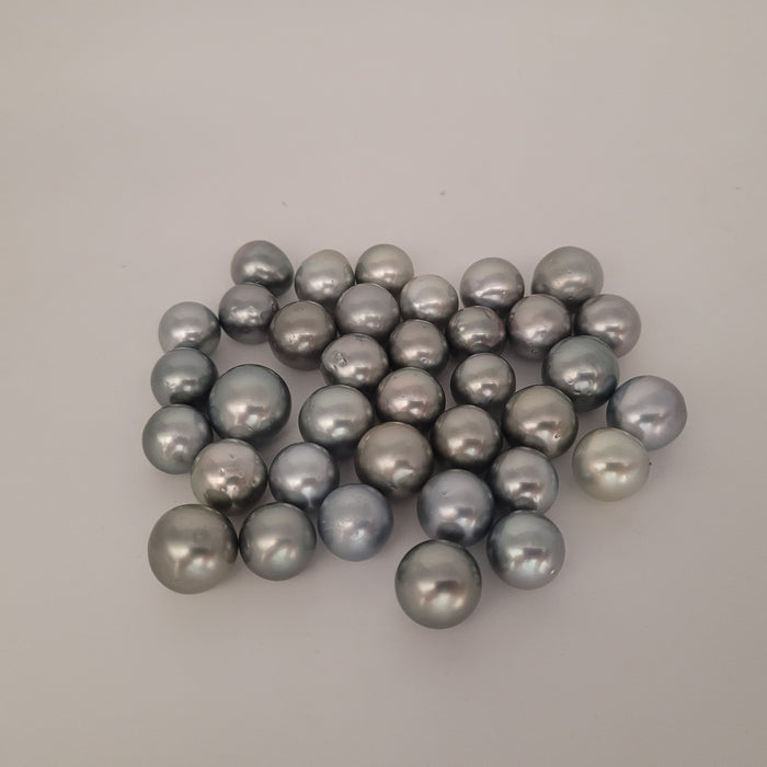 Tahiti Loose Pearls 12-13 mm Silver Color AAA