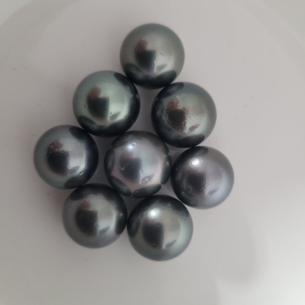 TAHITIAN SOUTH SEA Pearl Cultured Natural Color Metallic Green Loose Gem online 10x12mm